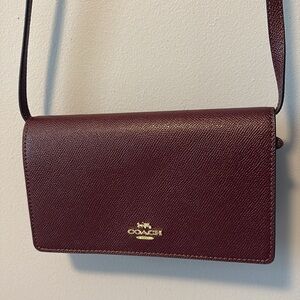COACH Anna Foldover Clutch Crossbody Bag